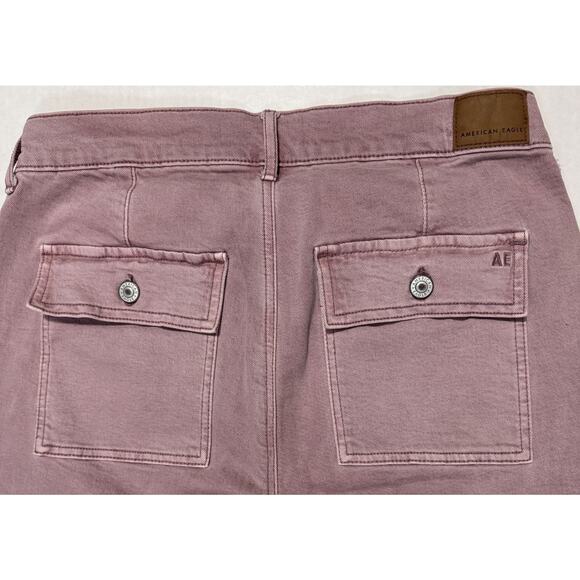 American Eagle Womens 12 Stretch Skater Pants Everyday Neutral Basic Fall Casual - Picture 11 of 11